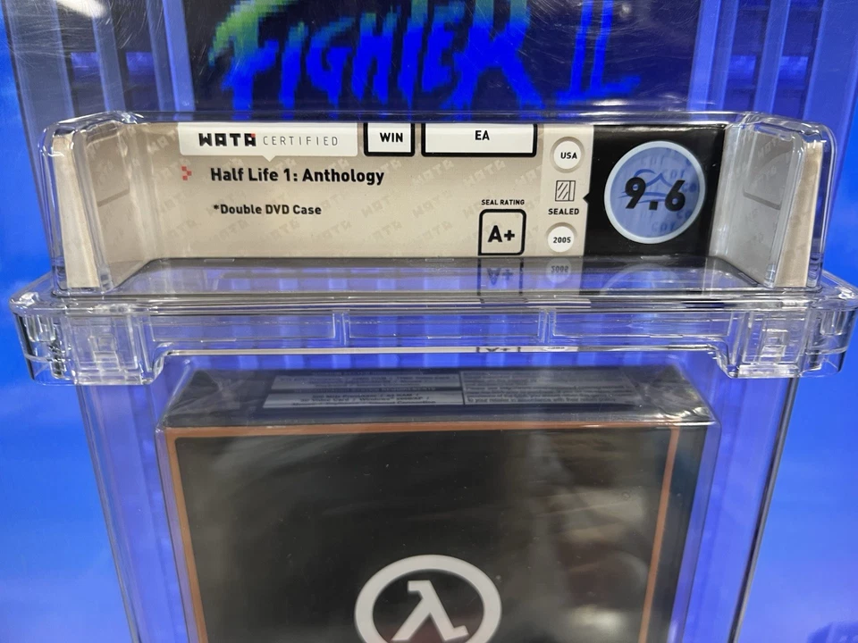2005 PC Half Life Anthology Double DVD Box Graded WATA 9.6 A+ Sealed Y-Fold NEW - Image 2 of 4