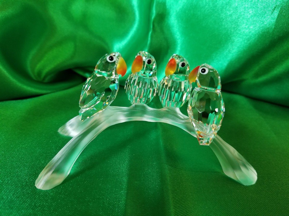 KRYS　LOVE 1987 Swarovski Crystal First Annual SCS Lovebirds