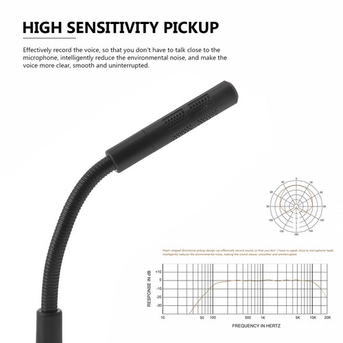 Microphone Work for Pc Desktop Game Chatting Tool Computer Accessory - Afbeelding 4 van 12