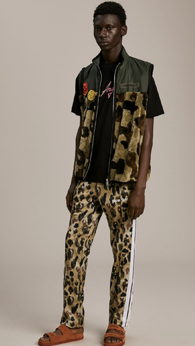 Palm Angels Track Pants Military White 
