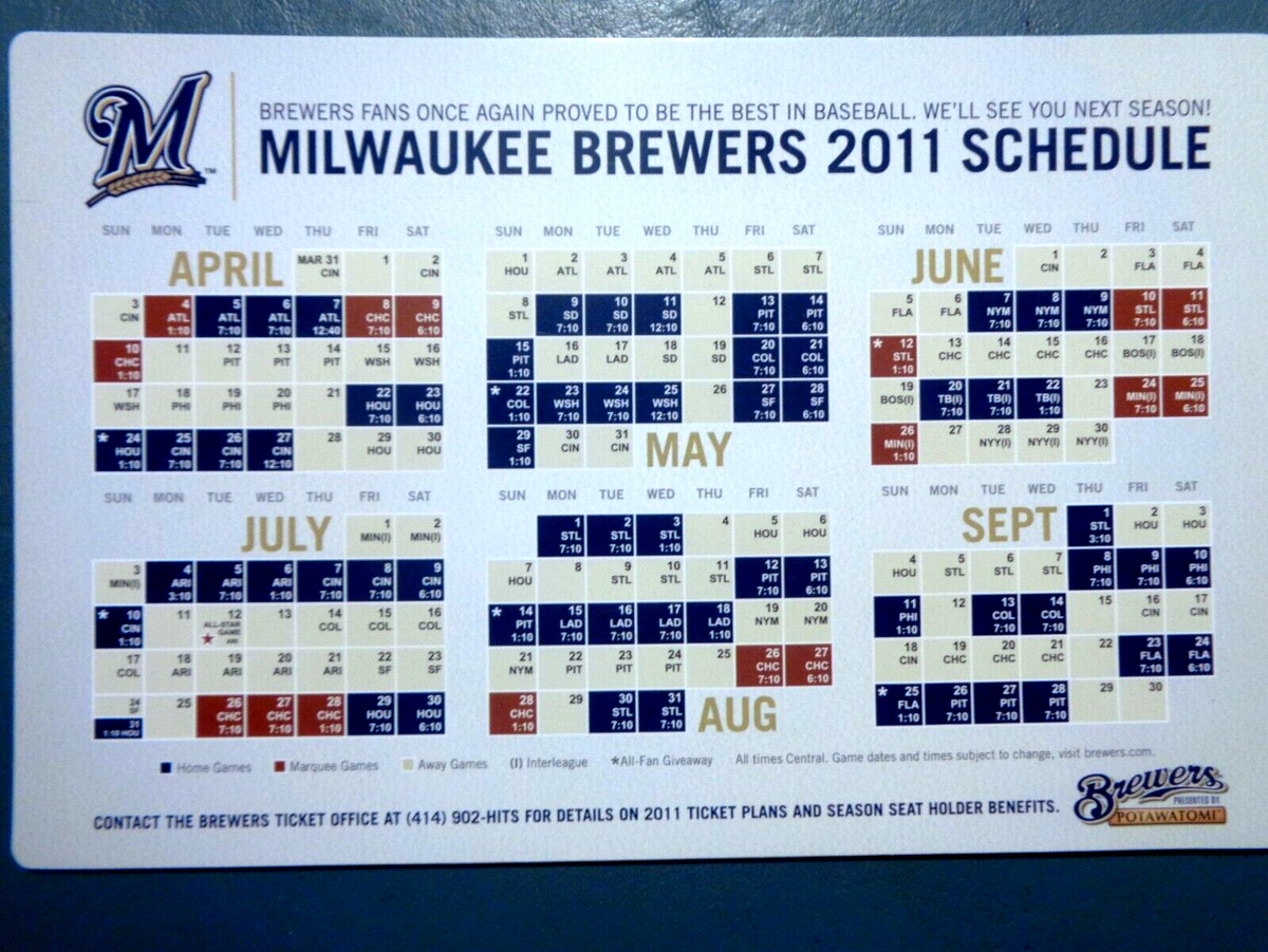 2011-milwaukee-brewers-baseball-magnet-schedule-ebay