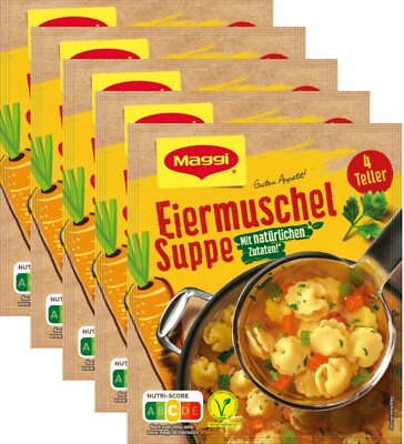 Maggi Guten Appetit Eiermuschel Suppe mit Nudeln & Gemüse - 5 Beutel