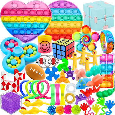 Chennyfun Pack 30 Pièces Fidget Toys - Jouets Sensoriels Anti-Stress Pour Enfants Et Adultes