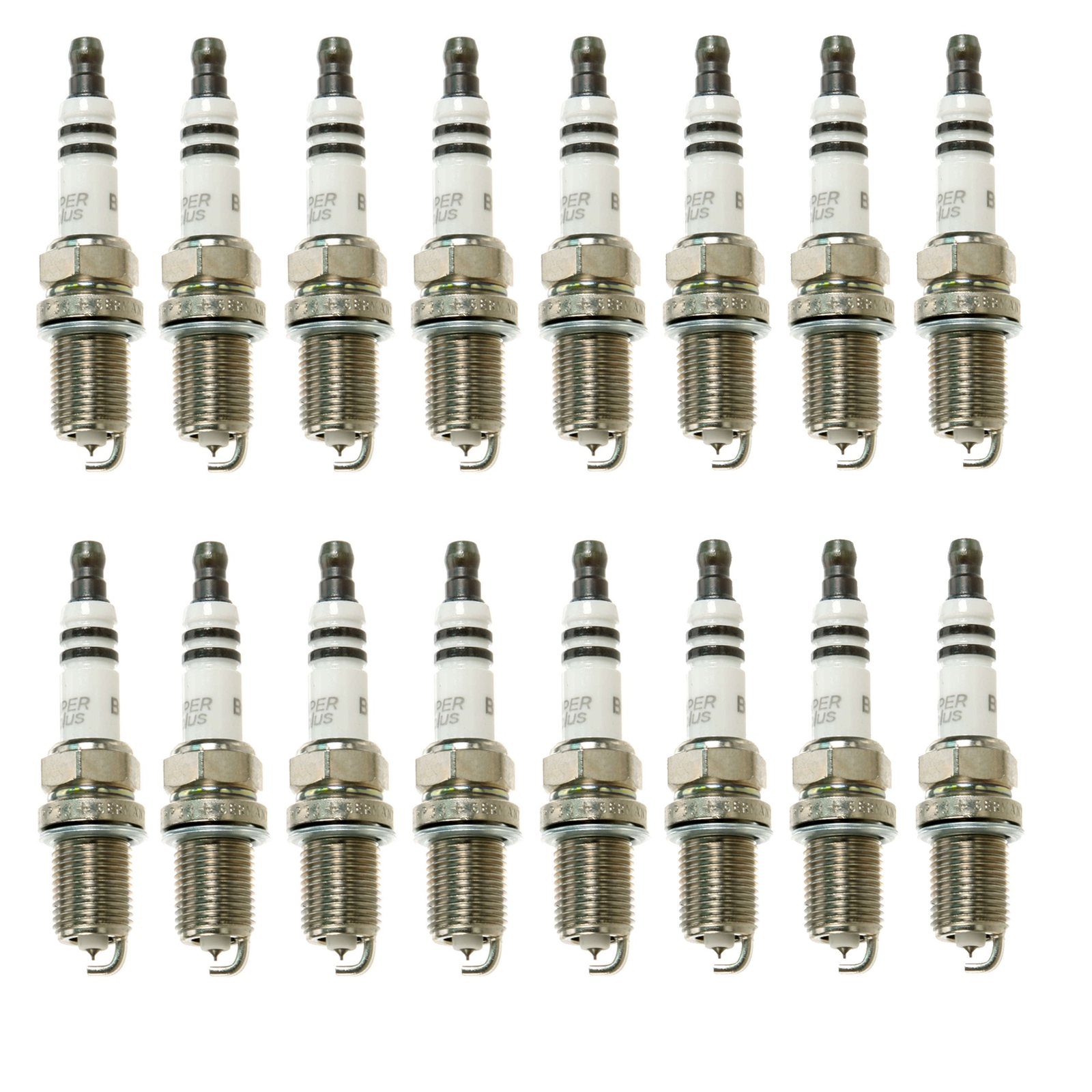 Bosch OE Fine Wire Double Platinum Set of 16 Spark Plugs 1mm Gap For Mercedes V8