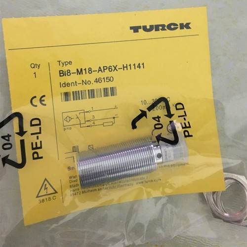 Turck Bi8 M18 AP6X H1141 Threaded Barrel Proximity Sensor, M18 x 1 PNP BI 8 30V 8 mm 30 V dc 200 mA | RS