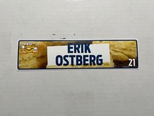 Erik Ostberg Game Used Montgomery Biscuits Locker Room Nameplate