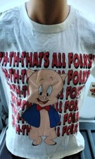 Vintage T-Shirt Looney Tunes Porky the Pig 1993 Made in USA Single Stitch