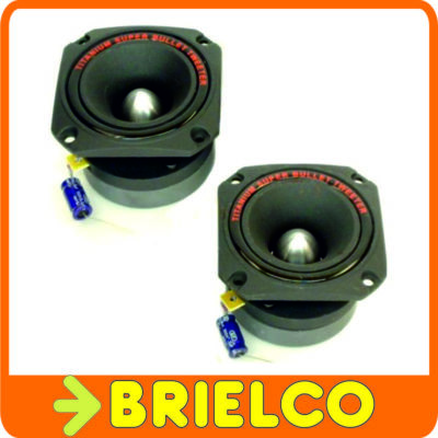 ALTAVOZ SUPER TWEETER 3'' BALA TITANIUM POTENCIA MAXIMA 380W 2 UNIDADES BD840/2
