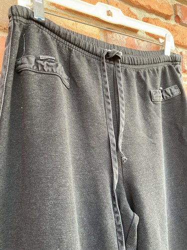 Russ Berens Malibu Black Lounge Sweat Pants Tie Waist Tencel Cotton Size Small - Picture 4 of 8