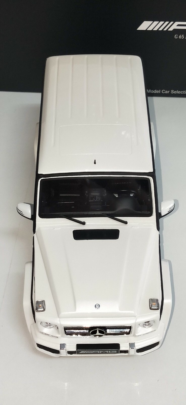 MERCEDES BENZ G65 AMG W463 DIAMOND WHITE GT SPIRIT B66965704 1:18 