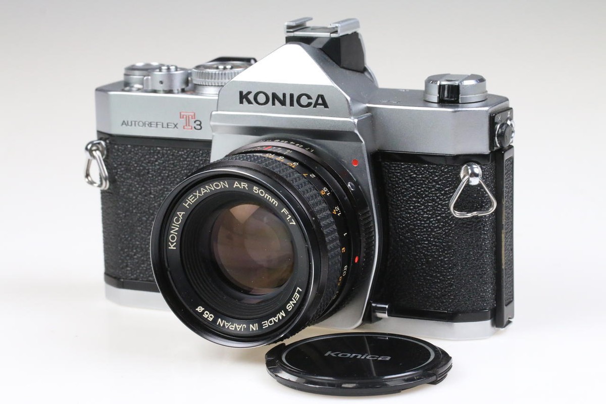 希少 Konica Autoreflex T3 + Hexanon 50mm KONICA Autoreflex T3 mit Hexanon AR 50mm f/1,7 - SNr: 521255 | eBay.de