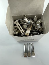 100 Pcs Hairdressing Double Prong Curl Clips 1.8" Curl Setting Section Hair Clip