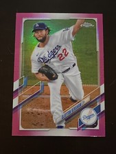 ⚾ 2021 Topps Chrome Baseball Pink Parallel Base Card #147 Clayton KERSHAW ⚾
