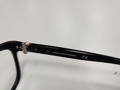 DIANE VON FURSTENBERG DVF5074 001 BLACK EYEGLASSES 52-17 | eBay display picture 3