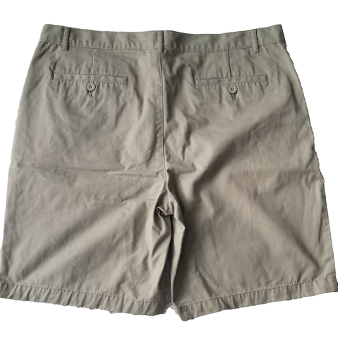 Austin Khaki Tan Flat Front Chino Shorts - Tag Size 42 (Measure at 41) - Picture 2 of 3