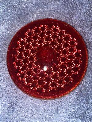ANTIQUE Vintage KD TRIFLEX NACO No 268 Red GLASS Tail Light LENS 1933-1934 Nash