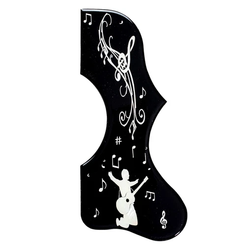 For SJ 200 Acoustic Guitar Pickguard Anti-scrape Plate Abalone Shell Inlaid