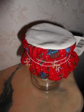 5 Stk.Marmeladenhauben, sticken, Hauben, Glashauben, rot