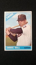 1966 Topps baseball card # 190 Jimmie Hall  ( VERY GOOD CONDITION )