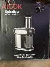 Aicok Cutter Spiralizer Vegetable Spiral Electric with Accessories Cutting 
