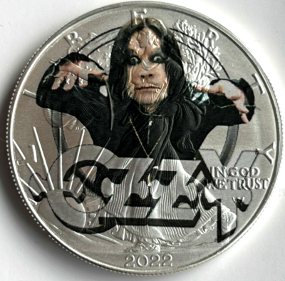 Ozzy Osbourne American Silver Eagle 1oz. Limited Edition