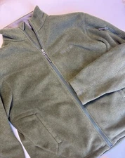 Marmot Full Zip Fleece Jacket Dark Green Polartec Size Large