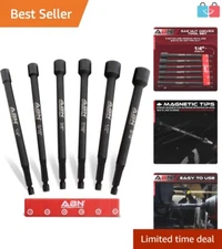 Extended Reach 6-Inch Magnetic Nut Driver Tool Set - SAE Precision Tools