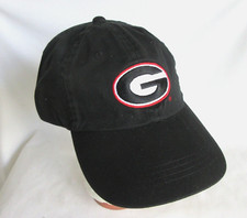 VTG RARE NEW BASEBALL HAT CAP GEORGIA BULLDAWGS COLLEGE STITCH SIGNATURES BLACK