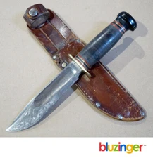 Vintage MARBLES Gladstone Mich. IDEAL Hunting Knife EARLY Left Facing Serif