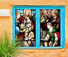 3D Baby Adult A64 Window Film Print Sticker Cling Stained Glass UV Sinsin