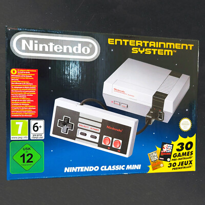 Nintendo Classic Mini - NES Spielkonsole mit 30 Spielen - NEU + OVP