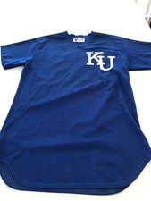 Game Worn Used Kansas Jayhawks KU Baseball Jersey Victory Size 46 #37