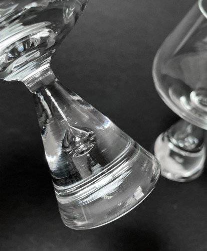 2x HOLMEGAARD PRINCESS CRYSTAL BRANDY COGNAC GLASSES MID CENTURY DANISH DESIGN 3 - Picture 2 of 5