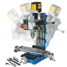 FRAISEUSE PERCEUSE VERTICAL MÉTAL TÊTE À INCLINER À ENGRENAGES FERVI T058