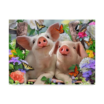 Little Pigs by Howard Robinson, 14x19-Inch