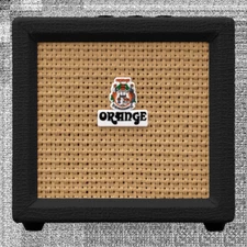 Orange Crush Mini Battery-Powered Electric Guitar Combo Amplifier, 3W, Black