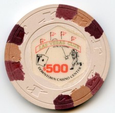  500 Chip from the Las Vegas Club in Downtown Las Vegas 1989 Obsolete