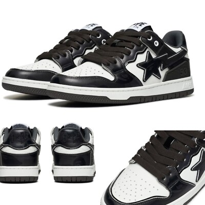 星*屋様 ABATHINGAPE BAPE STA ブラック ホワイト サイズ8 BAPE SK8 STA #1 BLACK A BATHING APE #1K80-191-310 Mens | eBay