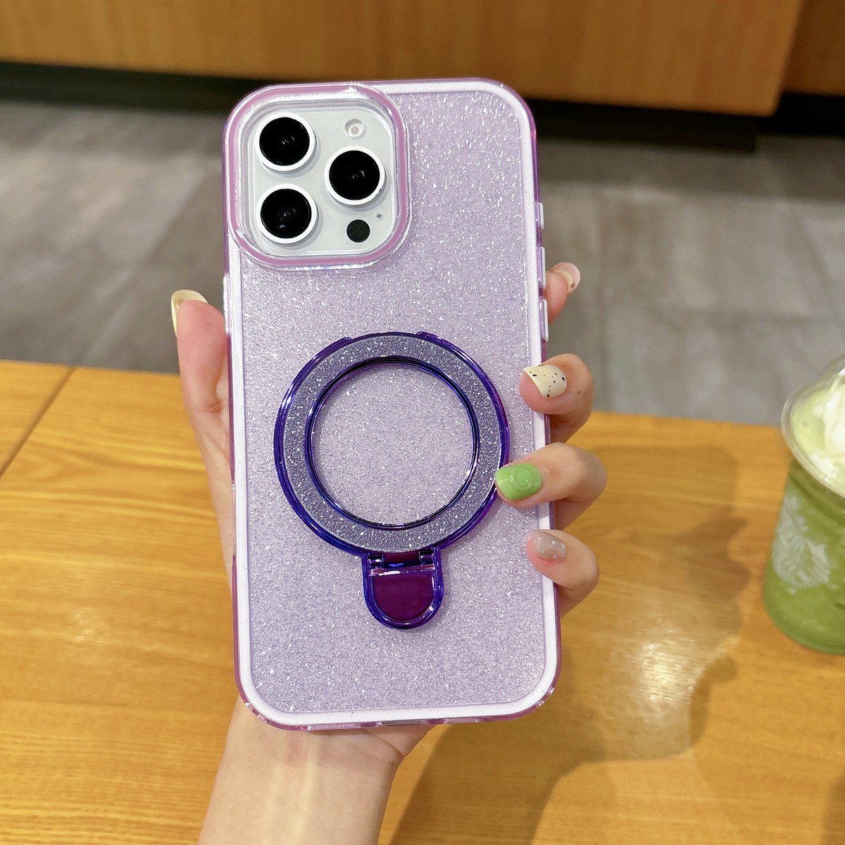 Coque Magnétique Slim Anti-choc Pour IPhone 15 Pro - Noir/Rose/Argent - Protection 360°
