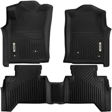 OEDRO TPE Floor Mat Liners for 2005-2015 Toyota Tacoma Double Cab All-Weather