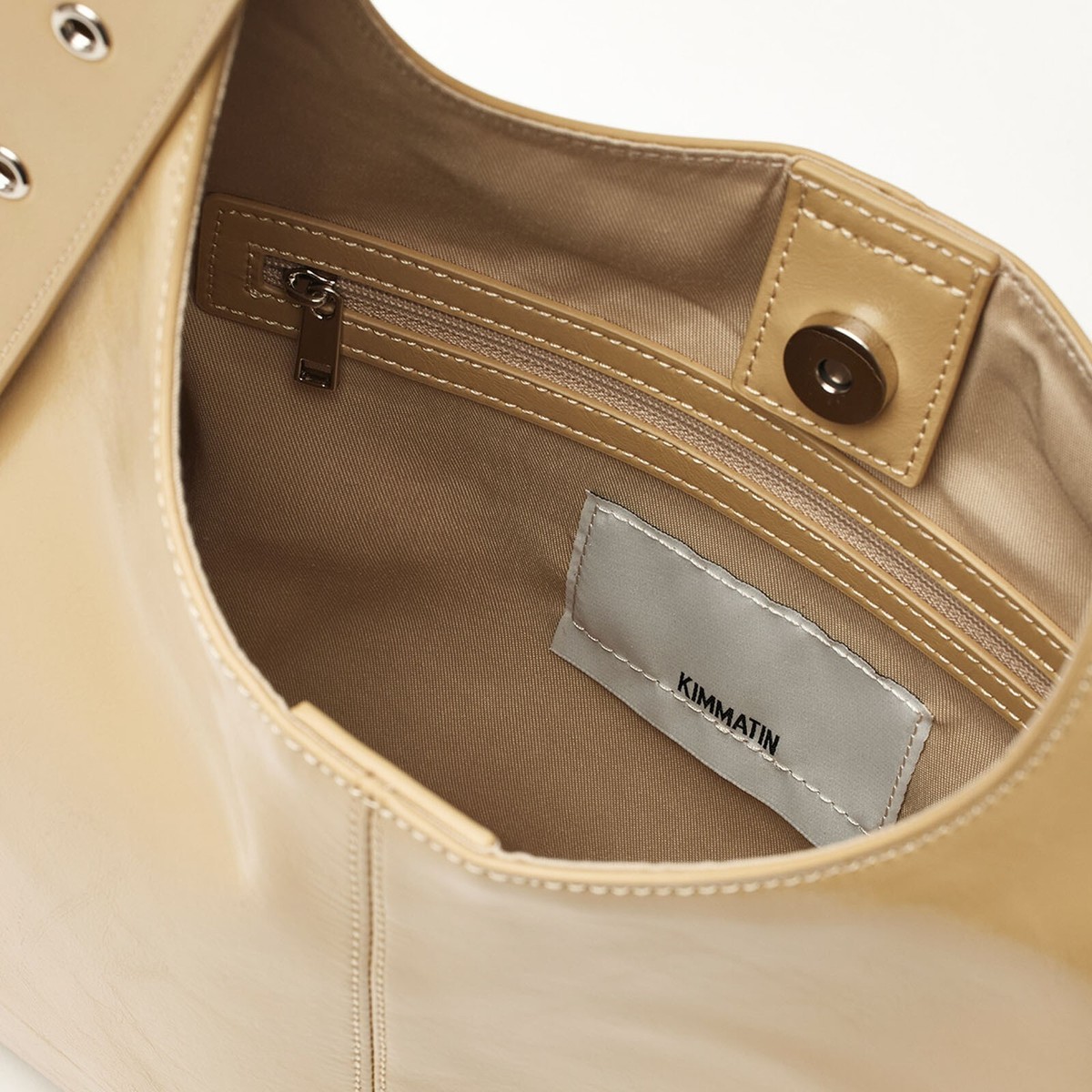 KIMMATIN☆SPLIT LEATHER TRIANGLE BAG KIMMATIN Split Leather Triangle Bag In Butter Women's