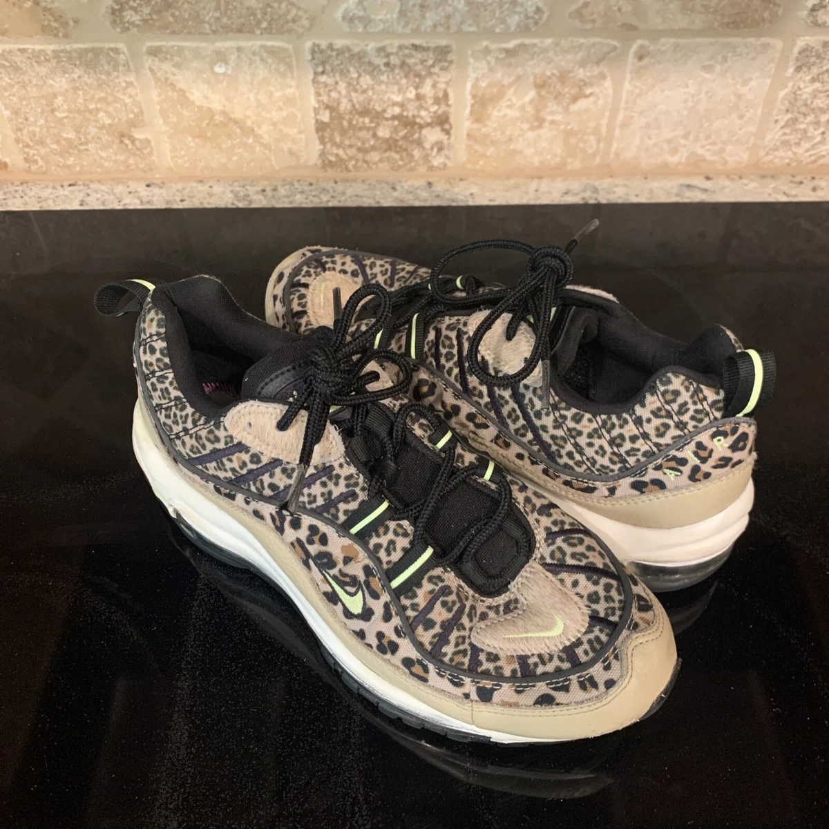 Nike Air Max 98 Premium Leopard BV1978 200 Women 8 M US 39 EU Animal Print