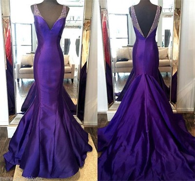 purple formal gown