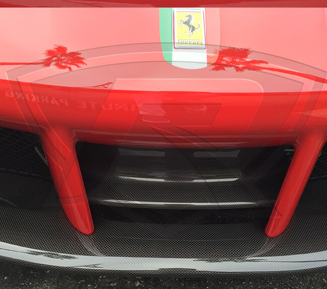 Ferrari 488 GTB & 488 Spider Carbon Fiber Front Central Aero Splitter