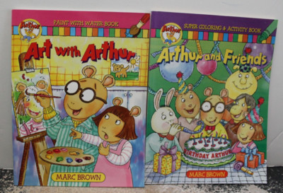 2 Arthur books--Art with Arthur; Arthur and Friends (paint w/ water ...