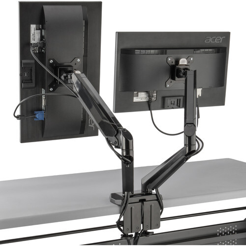 Gabor Dual-Arm Monitor Stand Desktop Mount Swivel, Tilt, and 360° Rotation - Picture 5 of 11
