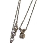 GIA 14k white gold .36ct SI1 I round diamond pendant chain necklace 2.2g 18" — photo 6