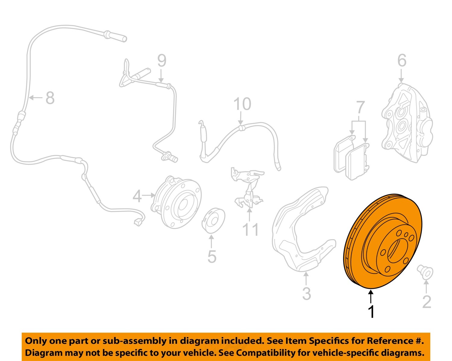 BMW OEM 12-20 228i xDrive Front Suspension-Rotor Right 34116792223 