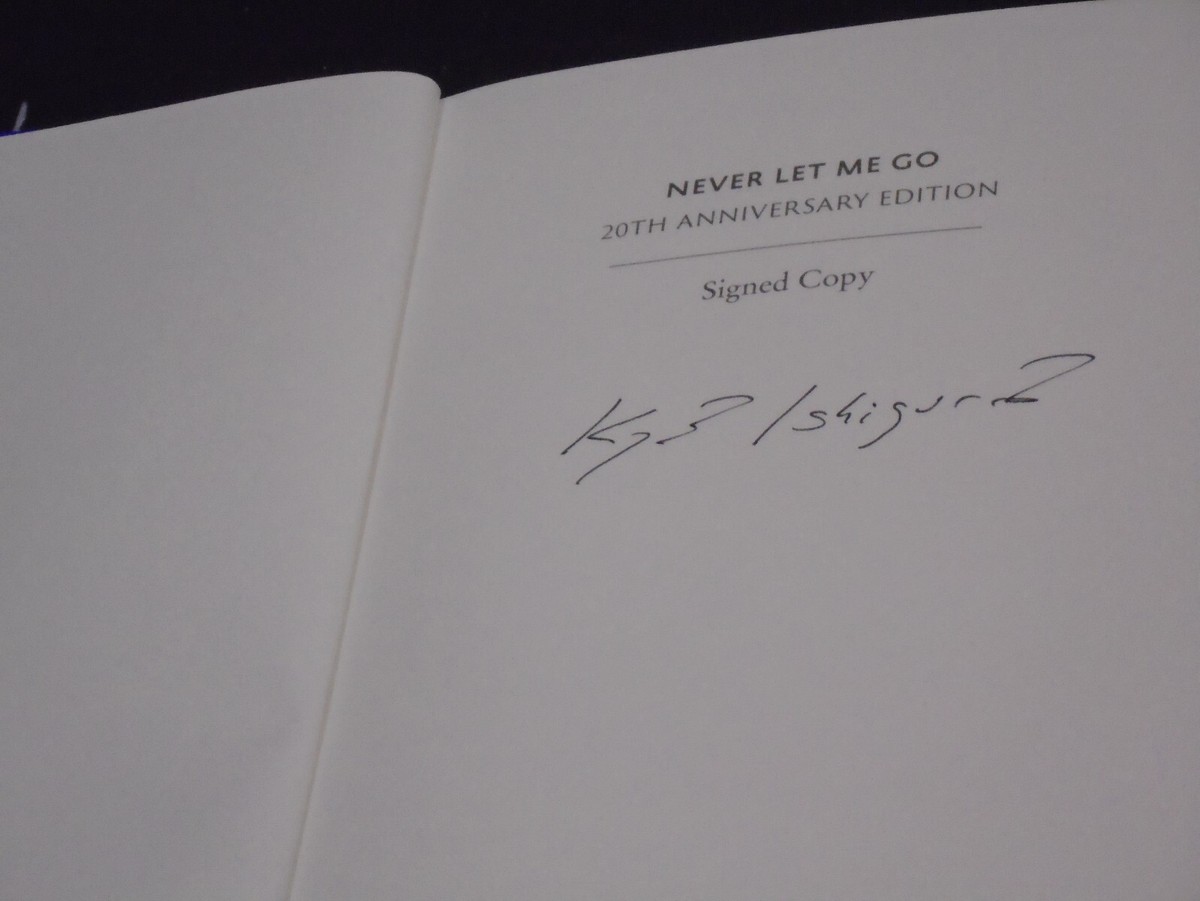 Signed Kazuo Ishiguro Never Let Me Go Twentieth Anni UK
