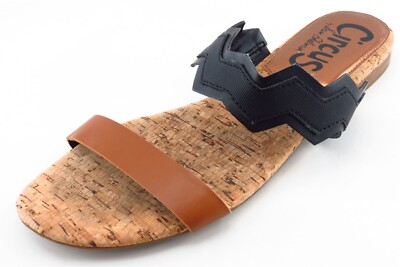 Sam Edelman Circus Slides Brown Cork Women Shoes Size Medium